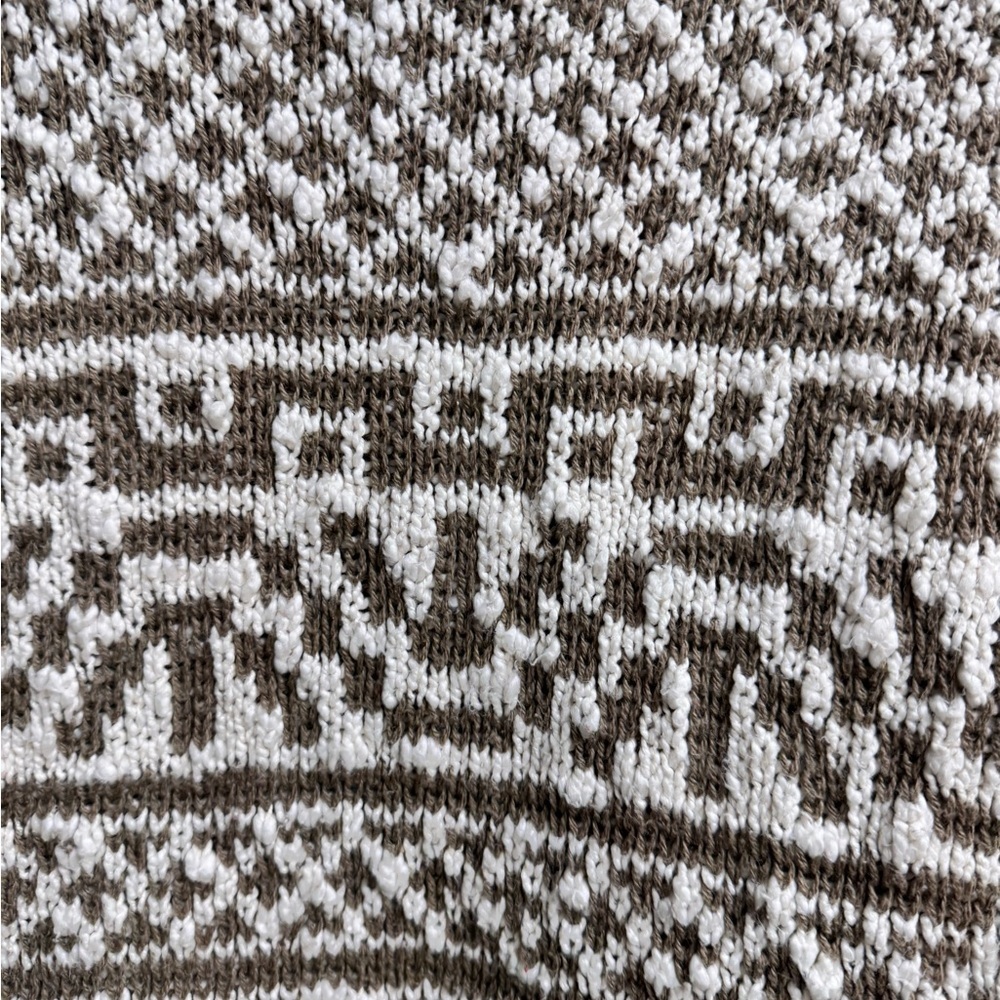 Vintage Boathouse Sweater Men’s L Fair Isle Knit 100% Cotton Made in USA - Picture 4 of 4